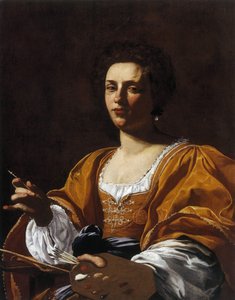 Porträtt av Artemisia Gentileschi, 1623-1626.