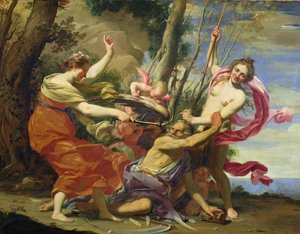 Tid övervunnen av ungdom och skönhet av Simon Vouet