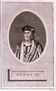 Henry VII (1472-1509) graverad av konstnären, från en 