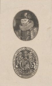 James I, kung av England, ca. 1616.