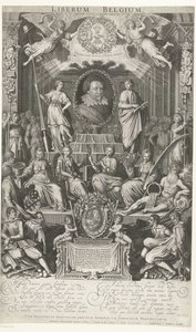 Frederick Henry som beskyddare av religion och frihet, 1628 Liberum Belgien (titel på objekt)