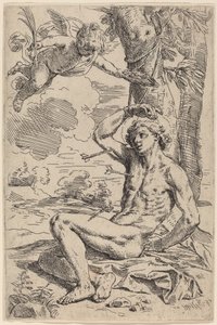 Sankt Sebastian av Simone Cantarini