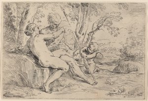 Venus och Adonis av Simone Cantarini