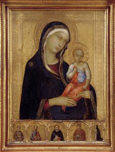 Jungfru och barn, ca. 1324-1325 av Simone Martini di