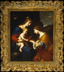 Saint Catherines mystiska äktenskap av Simone Pignoni