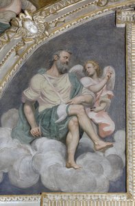 Sant Matthew och ängeln, Lunette, Presbytery, 1578-82