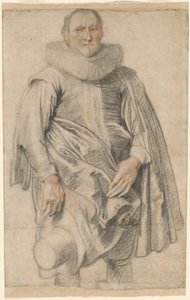 Porträtt av en man står av Sir Anthony van Dyck