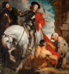 Sankt Martin delar sin mantel, 1625.