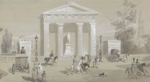 Staty av markisen av Hastings på Tank Square - Calcutta av Sir Charles D