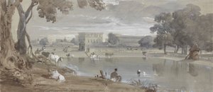 Vy över en del av Chowringhee - Calcutta av Sir Charles D
