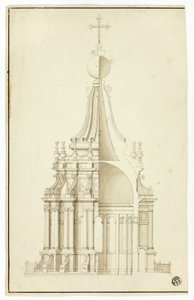 Lanternin på kupolen, Peterskyrkan, Rom av Sir Christopher Wren
