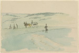 Landskap med figurer och en vagn av Sir David Wilkie
