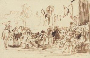 Chelsea-pensionärerna läser Waterloo-utskicket av Sir David Wilkie