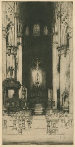 Notre Dame, Dinant [Belgisk uppsättning: nr 8] av Sir David Young Cameron