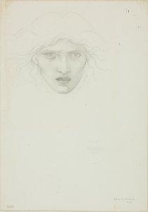 Studie för Rondanini Medusa av Sir Edward Burne Jones