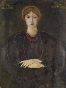 Porträtt av Georgiana Burne-Jones 1840-1920, 1863. av Sir Edward Coley Burne Jones