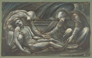 Gravläggningen, 1879. av Sir Edward Coley Burne Jones