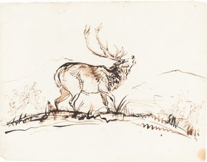 En brölande hjort av Sir Edwin Landseer