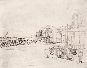 "Lusitania"-flotten på Broadstairs Pier av Sir Frank Short