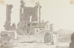 Ruiner utanför Rom av Sir George Howland Beaumont seventh Baronet