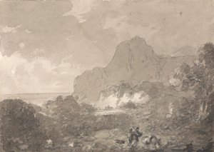Utsikt på Italiens kust av Sir George Howland Beaumont seventh Baronet