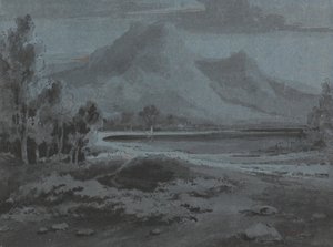 Walesiskt landskap av Sir George Howland Beaumont seventh Baronet