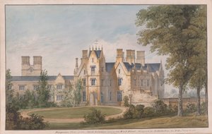 Lilleshall, Shropshire: Utsikt över norra ingången och västfronten
