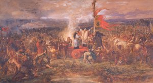 Battle of the Standard, Northallerton, Yorkshire, 22 augusti 1138, 1880. av Sir John Gilbert