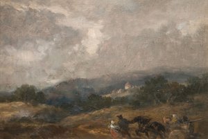 Landskapsskiss, 1877. av Sir John Gilbert