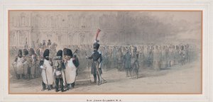 チュイルリー宮殿の国家警備隊、1846年スウェーデン av Sir John Gilbert