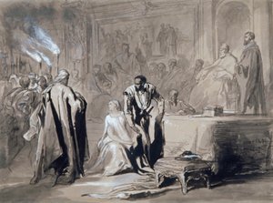 "Othello och Desdemona inför senaten", 1847.