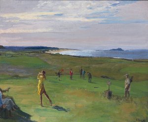 Golfbanan, North Berwick av Sir John Lavery