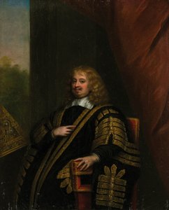Porträtt av Sir Edward Hyde, 1:e earl av Clarendon 1609-1674.