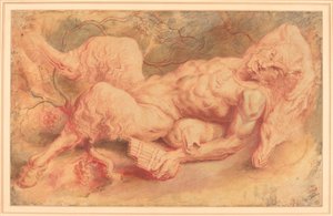 Pan Liggande av Sir Peter Paul Rubens