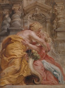 Peace Embracing Plenty av Sir Peter Paul Rubens