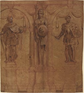 Rudolf I och Albert I med Pallas av Sir Peter Paul Rubens and Theodoor van Thulden