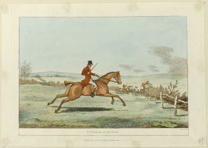 Charging an Ox-fence, plansch tre från Indispensable Accomplishments av Sir Robert Frankland