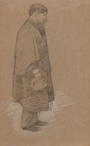 Porträtt av en Charles Conder av Sir William Rothenstein
