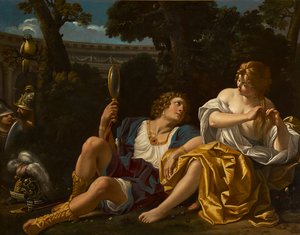 Rinaldo och Armida (olja på duk)