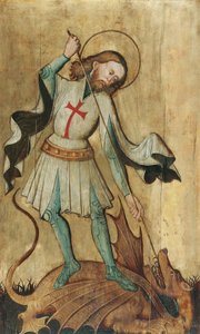 St George som dräpar draken av Slowakischer Maler