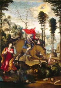 Sankt Georg och draken, troligen 1518.
