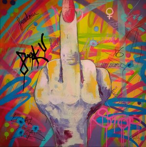 Graffiti: Mittfingret