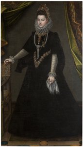 Tyska: Infantin Isabella Clara Eugenia (1566-1633) Porträtt av infantinnan Isabella Clara Eugenia av Sofonisba Anguissola