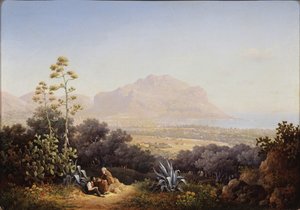 Utsikt över Palermo, 1845 av Sokrat Maximovich Vorobyev