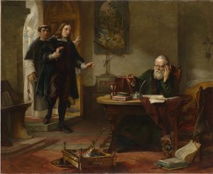 Milton besökte Galileo när han var fånge av inkvisitionen, 1847