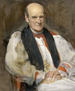 A.G. Edwards, ärkebiskop av Wales (olja på duk) av Solomon Joseph Solomon
