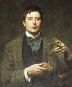 Porträtt av skulptören George Frampton av Solomon Joseph Solomon