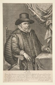 Porträtt av John Speed av Solomon Savery