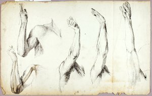 Armstudier, nr 2 av Solon H. Borglum