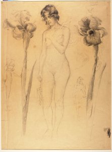 Naken och Iris av Solon H. Borglum